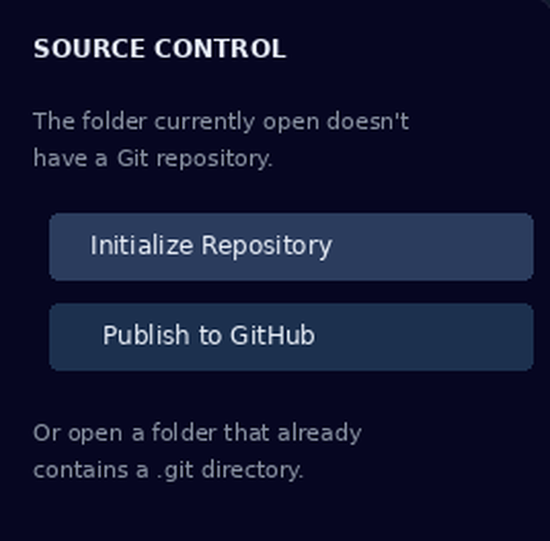 Initialize Repository در Source Control
